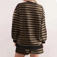 thumbnail image 6 of kttectoa Outfits for Women Retro Casual Outfits Womens Fashion Fall Winter Sets Stripe Print Long Sleeve Crew Neck Pullover Tops and Pants Womens Winter Outfits Cyber_Monday, 6 of 6