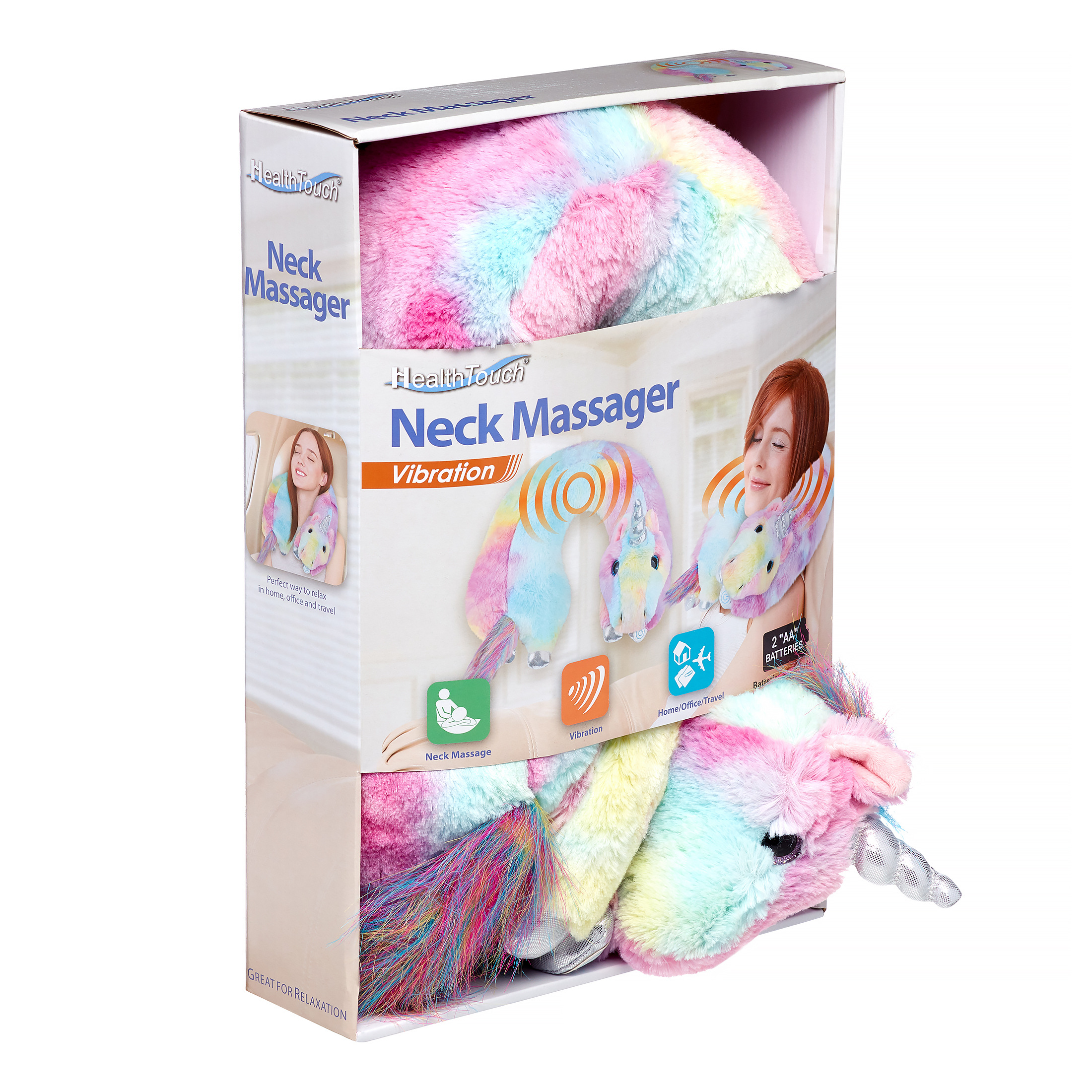 Health Touch Unicorn Neck Massager with Vibration - image 5 of 8