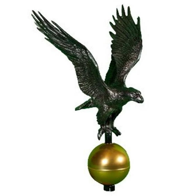 Montague Metal Products FP-2-SI Small Swedish Iron Flagpole Eagle