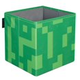 thumbnail image 2 of Lot de 2 boîtes de rangement en tissu Minecraft - Tête/caisse Creeper, 2 of 8