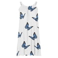 thumbnail image 4 of Vestido de verano para mujer, estampado, sin mangas, con cuello, sexy, informal, fluido, para la playa OAVQHLG3B Store  lin121212, 4 of 4