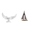 thumbnail image 1 of Escultura de ángel,Estatua de ángel para decoración del hogar,manualidades,color blanco,Escultura de velero,Estatua de velero Decoración de velero Barco de vela,Figura de velero modelo, 1 of 8