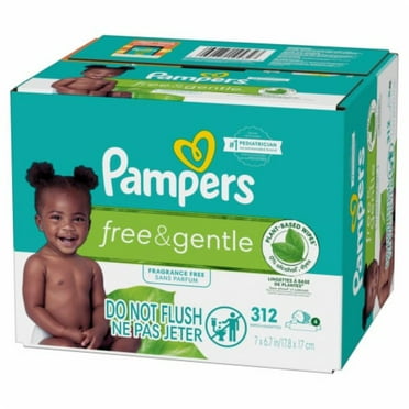 Pampers Free & Gentle Fragrance Free Baby Wipes