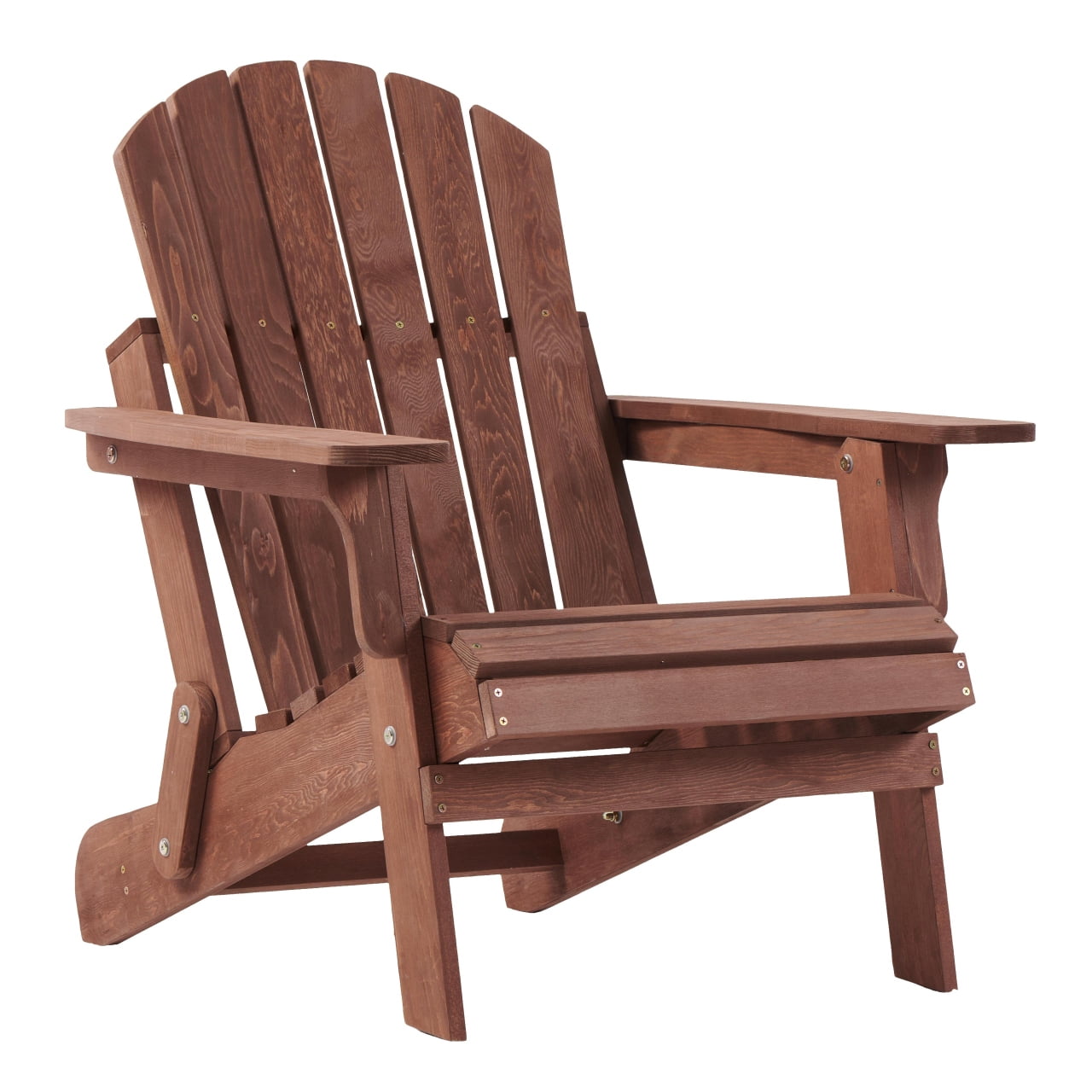 Oversize Adirondack Chair with Pre-Assembled Backrest & Seat - Heavy-Duty Outdoor Folding Design (330 lbs Capacity) for Garden, Pool Deck & Firepit Use
