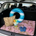 thumbnail image 2 of Bulopur Camo Car Trunk Mat 29" x 39", Hunting Pink Camo All Weather Trunk Protection Cargo Liner, Non-Slip Waterproof Washable Rear Trunk Liner for Sedan SUV Truck, 2 of 7