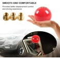 thumbnail image 3 of YIUIY Red Ball Shift Knob 6 Speed Round Shift Knob M12x1.25 with 3 Adapters M10x1.5 M10x1.25 M8x1.25-3D Carving, 3 of 5