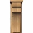 thumbnail image 2 of 8"W x 14"D x 22"H Yorktown Rough Sawn Corbel w/Backplate, Western Red Cedar, 2 of 9