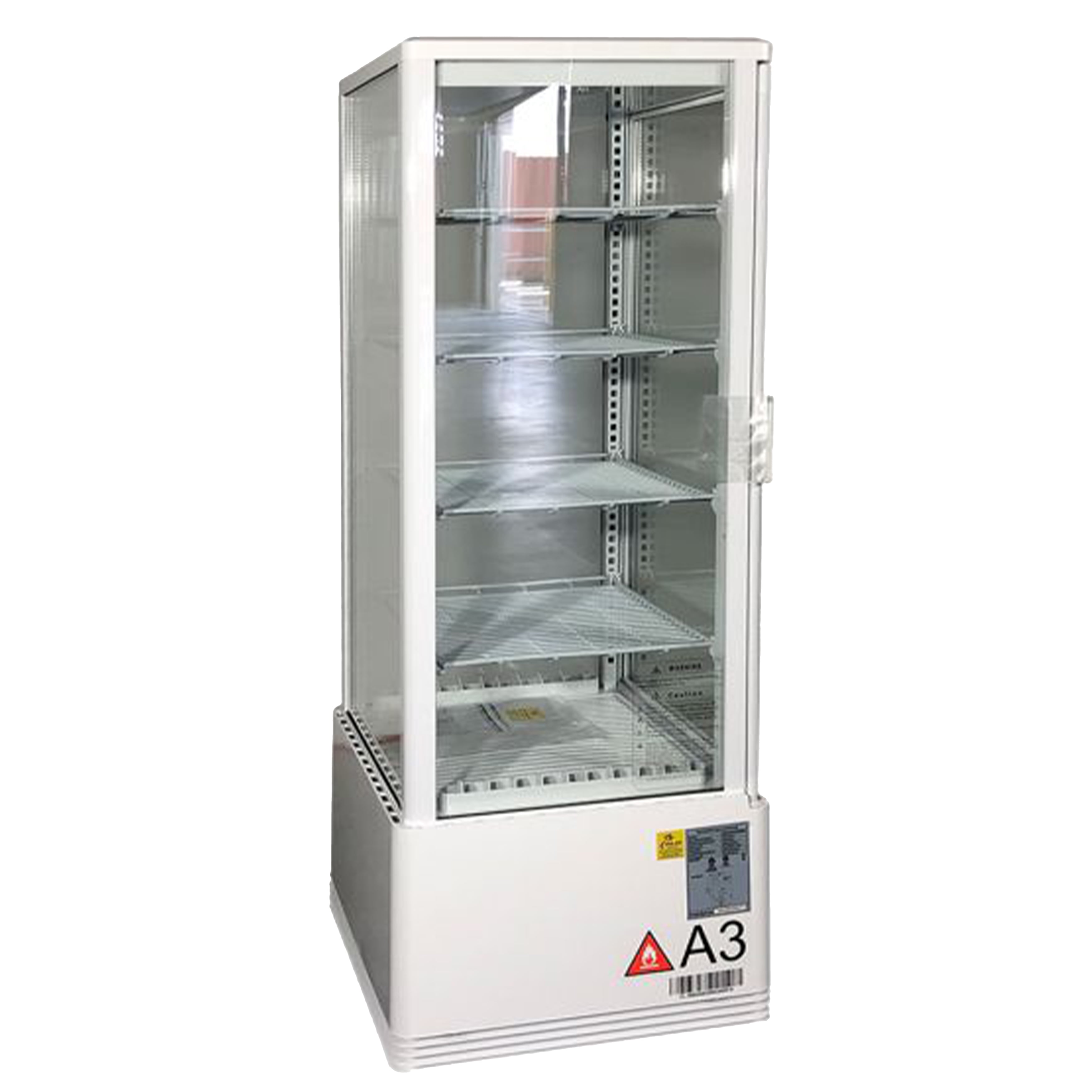 17 in. Commercial Countertop Refrigerator Showcase NSF Beverage Cooler 98L Pie Refrigerator Display Case Refrigerated Cabinet Showcase Defogging Function
