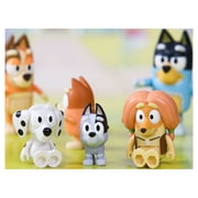 Bluey's Family and Friends - 8 Pack - 2.5-3 Bluey, Bingo, Chilli (Mum) and Dad (Bandit), Honey, Socks, Chloe and Indy Figures