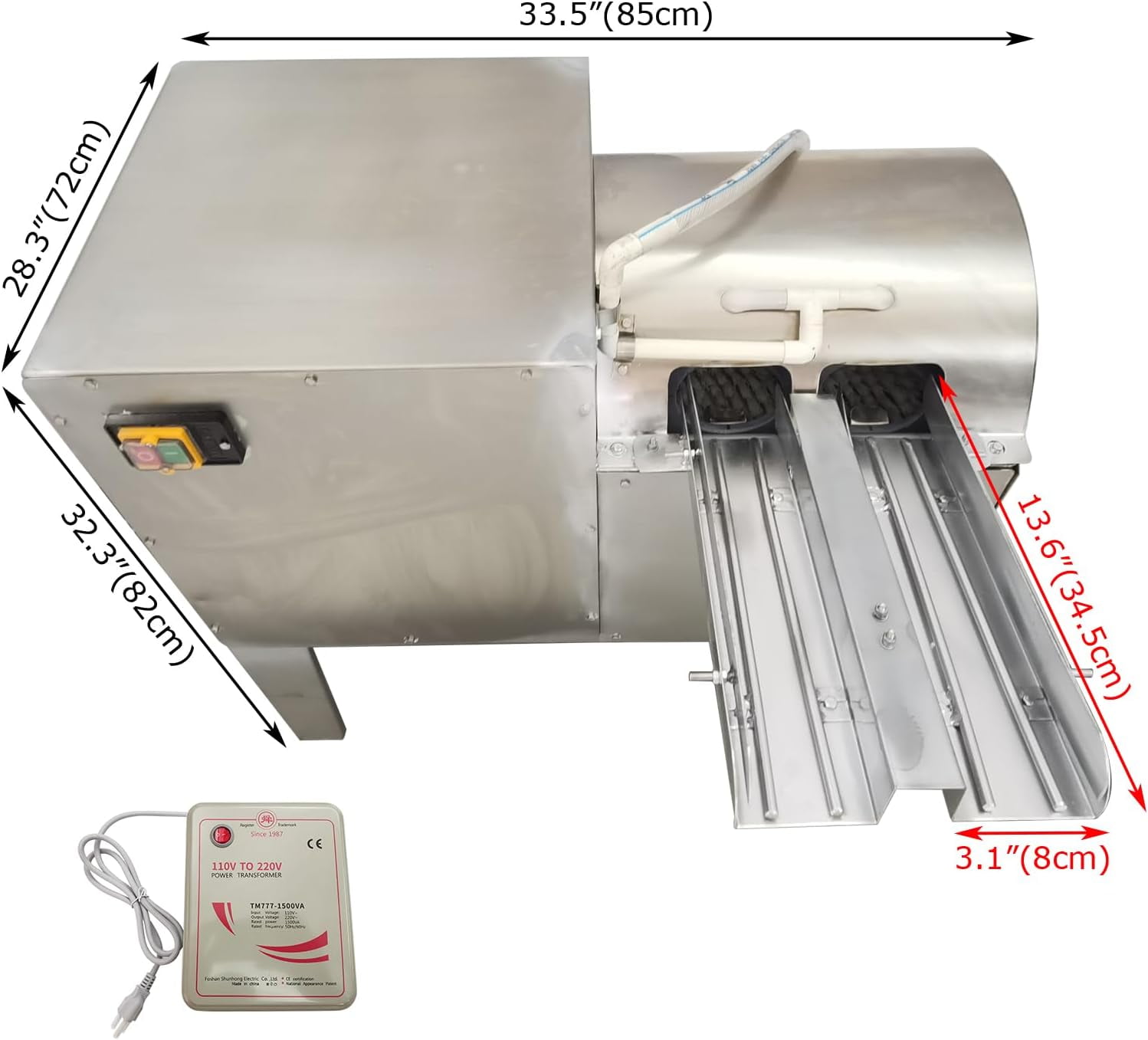 Double Row Automatic Egg Washing Machine Electric Farm Egg Surface Cleaning Machine 4000 Pcs/H