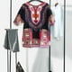 thumbnail image 3 of Camiseta africana dashiki, estilo tradicional de verano, estampado floral. Talla única, 3 of 8