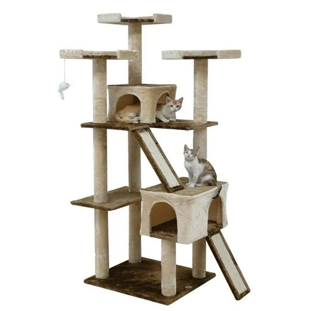 Go Pet Club 71 In Cat Tree Condo Scratching Post Tower Brown Walmart Com Walmart Com Go Pet Club 71 In Cat Tree Condo Scratching Post Tower Brown Walmart Com Walmart Com