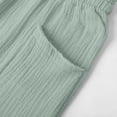thumbnail image 6 of Kiijoy Girls Capri Pants Summer Lightweight Elastic Waist Capris with Pockets, Sizes 12-13, 6 of 7