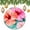 Pattern-2, variant on Tropical Flowers Hibiscus with Green Palm Leaves Christmas Ceramic Ornament Hibiscus Summer Tropical Leaves And Flowers Circle Ornament Christmas Xmas Tree Ornament Decoration Hanging Pendant Decor