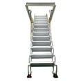 thumbnail image 4 of Attic Pull Down Ceiling Telescoping Ladder 12 Steps Loft Stairs 27.56" * 35.43" Opening Size 9.84ft Max Height White, 4 of 15