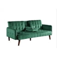 thumbnail image 2 of Sofá cama para dormir de 72 pulgadas - respaldo plegable convertible a cama completa con soporte de taza y mesa desplegable - sofá de ropa de ahorro de espacio para espacios pequeños, 2 of 5