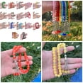 thumbnail image 2 of Glass Prayer Beads Tassels Hand Bracelet Islamic 33 Beads Rosary Bracelet Religious Jewelry Gift for Men Women, 2 of 9