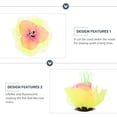 thumbnail image 4 of KAKOWELY Nenúfar artificial para acuario, flor de loto colorida, decoración paisajística para pecera., 4 of 5
