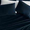 thumbnail image 5 of Wrinkle Resistant Super Soft Bed Sheets Set, Twin 3-Piece Solid in Navy Blue by Comfort Canopy, 5 of 12