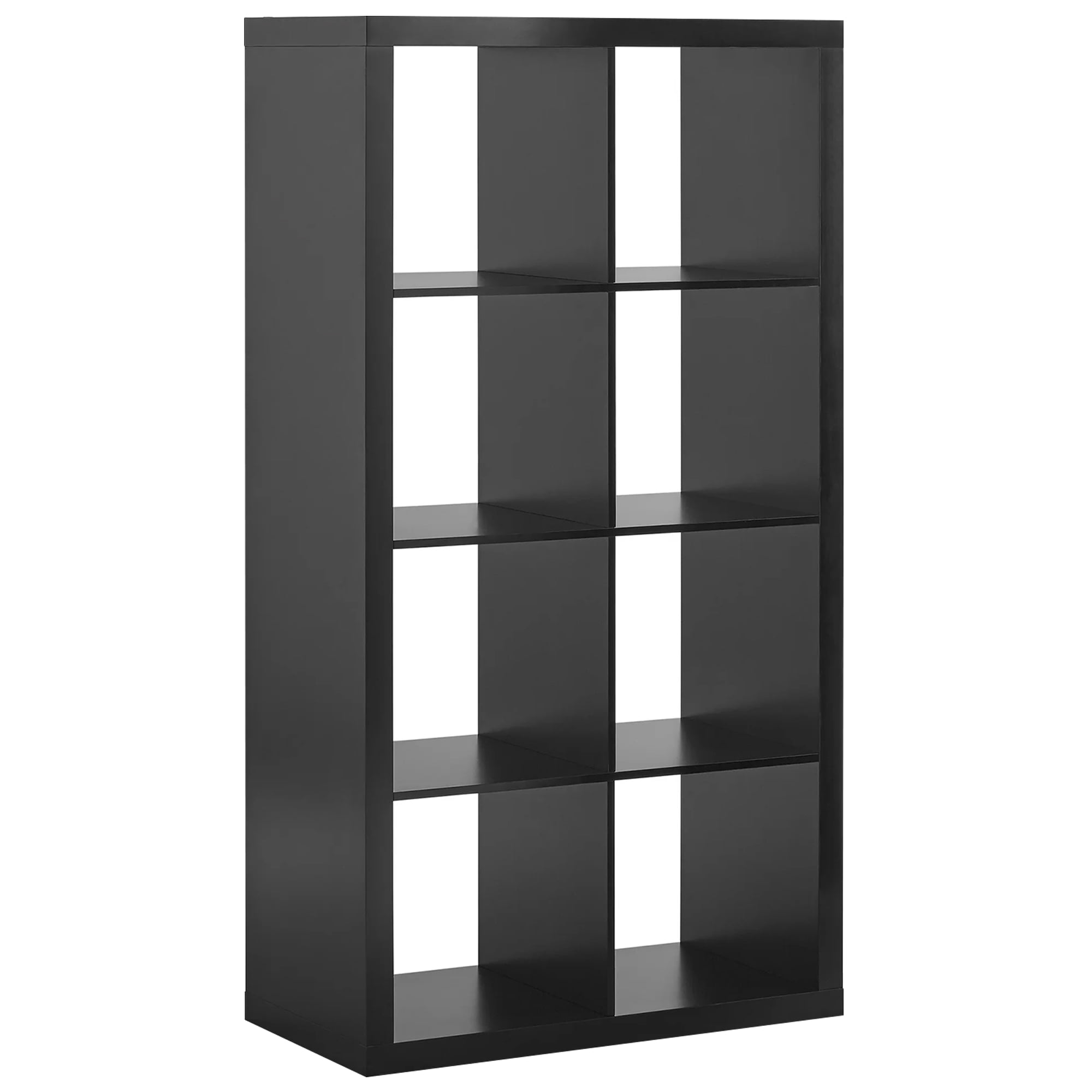8-Cube Storage Organizer,Open Back Decorative Bookshelves,Black03