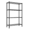 thumbnail image 5 of M MZG 4 Tier Black Metal Storage Shelves, Heavy Duty Wire Shelving Rack for Garage, Kitchen, Bathroom, or Laundry Organization, 1000 lbs Capacity, 13.8" D x 35.4" W x 59.5" H, 5 of 8
