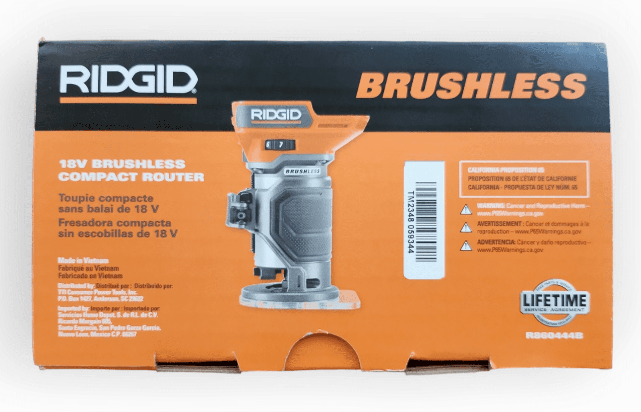 RIDGID 18V Brushless Cordless Compact Router Tool Only R860444B Walmart