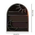 thumbnail image 2 of Wooden Crescent Moon Shelf - Moon Crystal Shelf Display Holder for Stone Display - Zen Wall Decor for Spiritual, Hippie, or Witch Room, 2 of 2