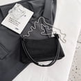 thumbnail image 4 of Bolso de hombro para mujer, bolso cruzado de moda para mujer, monederos femeninos de PU (negro) Sywqhk Para Estrenar, 4 of 5