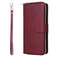 thumbnail image 3 of Feishell for Samsung Galaxy A53 5G (6.5 inch) Wallet Case for Women Men,Premium PU Leather Magnetic Clasp Zipper 9 Card Slots Folio Flip Holder Shockproof Purse Phone Case with Wrist Strap,Winered, 3 of 8