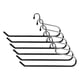 thumbnail image 3 of Juego de 6 perchas para mantas Stock Your Home de acero inoxidable, 3 of 5