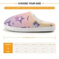 thumbnail image 2 of Kids Slippers Kuromi And My Melody House Slippers Warm Soft Plush Slipper Anti-Slip Winter Fluffy House Shoes for Boys Girls, 2 of 7