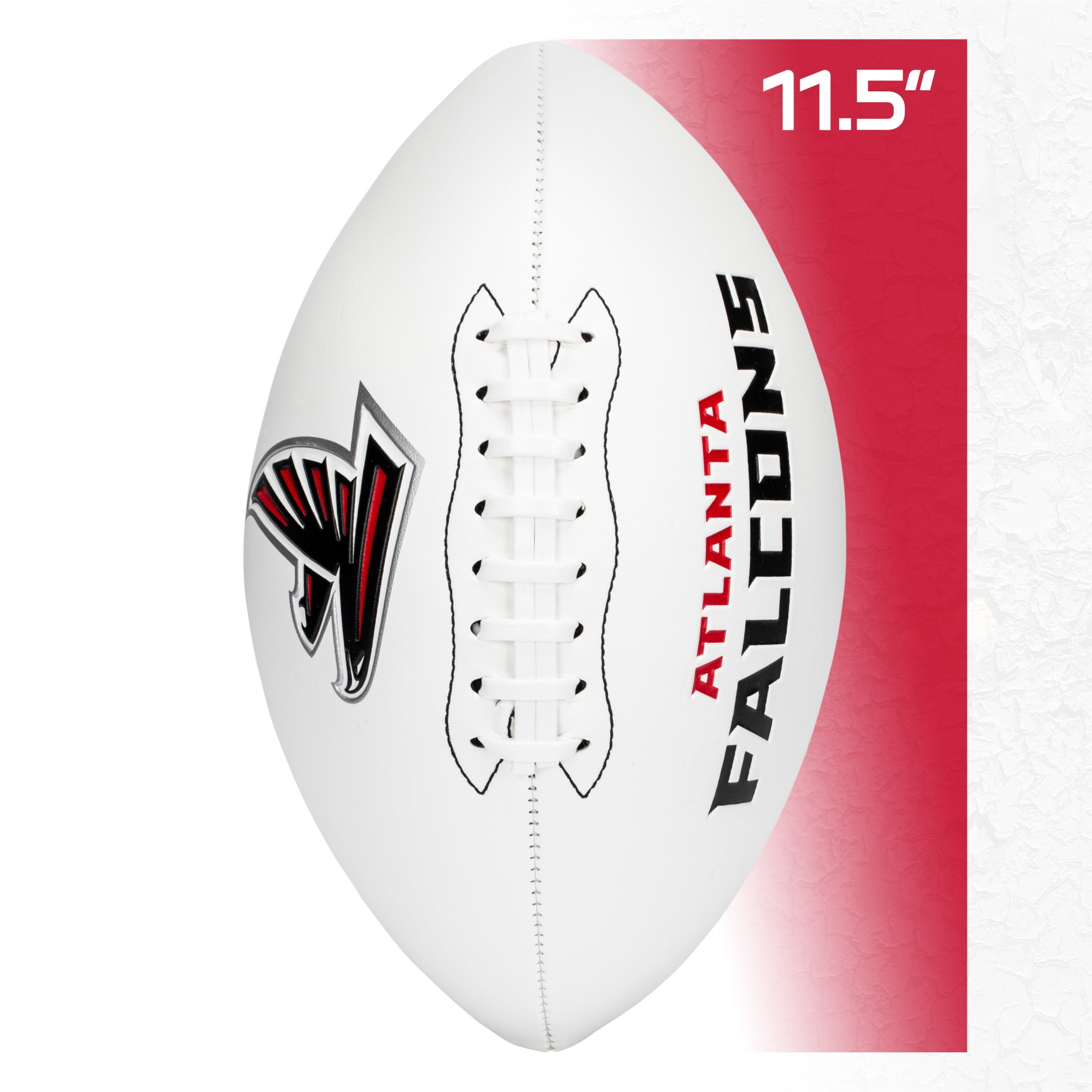 Franklin Sports NFL Atlanta Falcons Autograph Football - Official Size White Panel Souvenir Football for Autographs + Signatures - NFL Team Fan Shop Memorabilia Football for Display