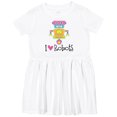 thumbnail image 3 of Inktastic Robotics Girl I Love Robots Girls Toddler Dress, 3 of 5