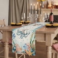 thumbnail image 2 of Table Runners 70 Inches Long Dress Scarves, Octopus Coastal Farmhouse Coffee/Dining/Kitchen Table Decor, Holiday Table Runner, Summer Nautical Starfish Coral Beige 13x70 Inch, 2 of 9