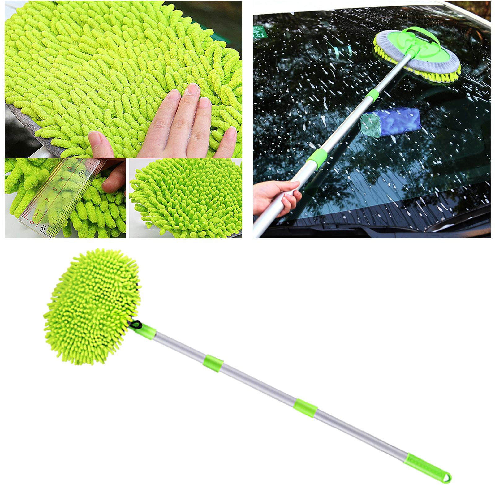 Car Wash Brush Mop Gloves Aluminum Alloy Long Handle Car - Temu