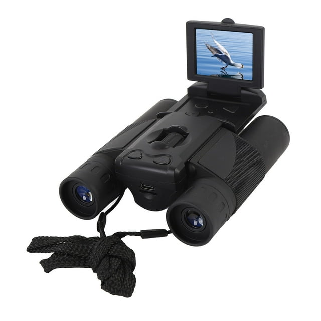 Digital Binoculars with Camera, 10x25 8X Digital Zoom 2 Inch LCD Display 48MP Camera 2.5K Videos Video Photo Recorder with Storage Card for Bird Watching Type C Interface