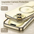 thumbnail image 5 of JETech Electroplated Case for iPhone 15 6.1-Inch, Camera Lens Full Protection, Compatible with MagSafe Wireless Charging, Shockproof Soft TPU Phone Cover (Gold), 5 of 7