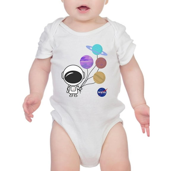 NASA Nasa Little Astronaut W Balloons Bodysuit Infant -NASA Designs, 24 Months