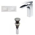 thumbnail image 1 of American Imaginations 59-in. W 1 Hole Ceramic Top Set In White Color - Overflow Drain Incl. AI-31692, 1 of 9