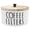 White-1PCS, variant on FVKRNYZ Coffee Filter Holder Wooden Coffee Filter Storage Container with Lid 6.3" x 3.5" Coffee Filter Dispenser Basket for Bar Counter Coffee Bar Decor