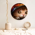 thumbnail image 5 of Gaeub Animal Cat Print Ceramic Plate,Dinner Plates,Bone China Decorative Plates with Display Stand,Art Ceramic Ornaments for Wall Hanging Decoration-10in, 5 of 6