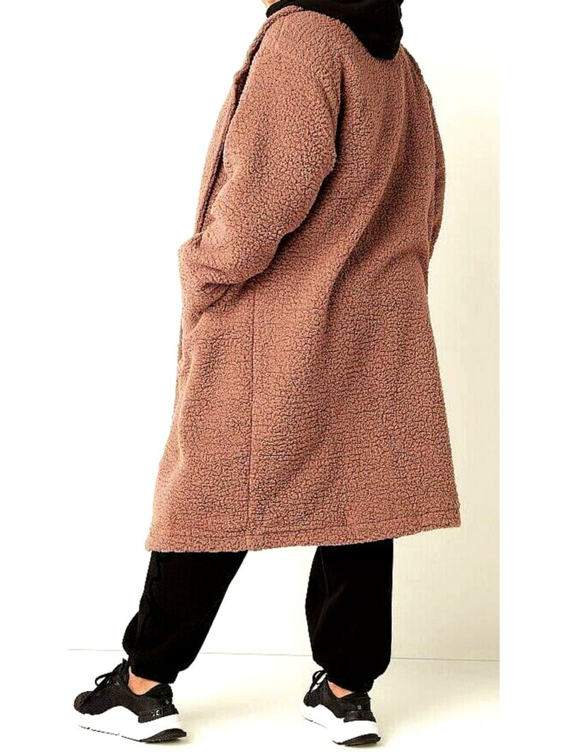 Victoria's Secret Pink Chloe X Halle Long Sherpa Trench Coat Color