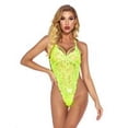 thumbnail image 2 of Ropa interior encantadora para mujer, ropa interior de malla de encaje, ropa de dormir para adultos, verde fluorescente, S Inevent XX000079-03, 2 of 7