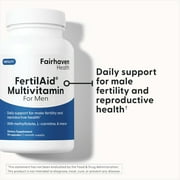 FertilAid for Men, Male Fertility Supplement and Multivitamin for Sperm Count, Motility and Morphology, 90 Veg Capsules, 1 Month Supply