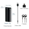 thumbnail image 4 of 8GB Mini Voice Activated Recorder with Playback - Mini Tape Recorder for Lectures, Interviews,Meetings, Portable Mini Audio Recorder USB Charge MP3, 4 of 7