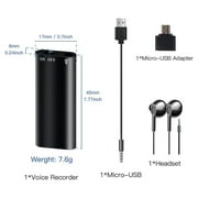 Digital Voice Recorder Meeting 32G - Easy to Use, Clear Recording - Voice Activated Recorder - Digital Audio Recorder for Lectures, Handheld Recording Device