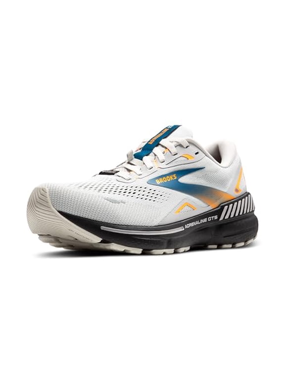 Men’s Adrenaline GTS 23 GTX Waterproof Supportive Running Shoe - Oyster Mushroom/Orange/Blue - 10 Medium