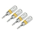 thumbnail image 1 of 4 piezas de 25 mm 1/4" Vástago Hexagonal Puntas de Destornillador Torx de Seguridad T6 Acero Aleado S2, 1 of 4