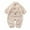 Beige, variant on Zwiiyzr 2024 Infant Toddler Baby Girl Boy Outfits Long Sleeve Flannel Fleece Bodysuit Winter Warm Cute Cartoon Comfy Fluffy Romper for 0-24M Beige