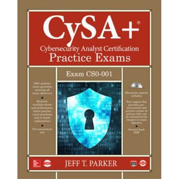 Pre-Owned Comptia Cysa+ Cybersecurity Analyst Certification Practice Exams (Exam Cs0-001) [With CD (Audio)] (Paperback) 1260117014 9781260117011